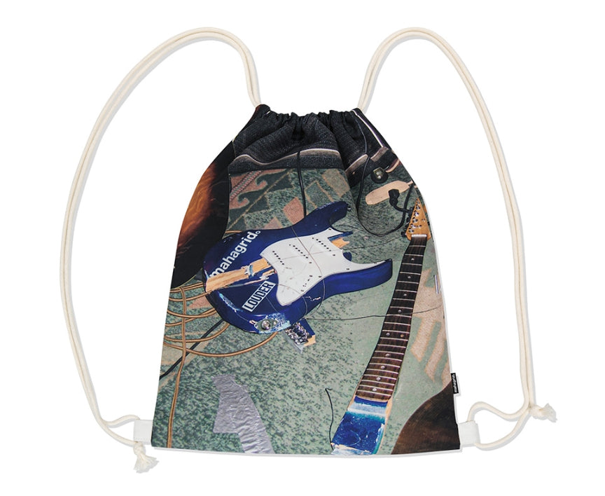 【mahagrid】25SS★ DENIM PRINTED GYM SACK mahagrid(マハグリッド) - BROKEN GUITAR GYM SACK – einz.jp