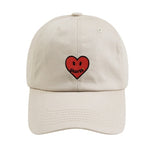 [UNISEX] Heart Logo Smile Embroidery Ball Cap