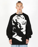 MM Face Wool Knit Sweater