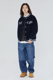 WILD FLOWER WOOL VARSITY JACKET