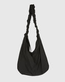 Casual shirring detail nylon cross bag