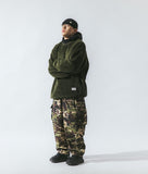 [AG] Rib Camo Belt Balloon Pants