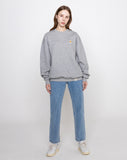 Duck Face Embroidery Smile Sweatshirt