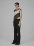 E86 Flare Layered Stud Pants