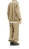 VELOUR TRACK PANT [BEIGE]