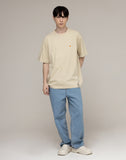 Duck Face Embroidered Smile Short Sleeve Tee