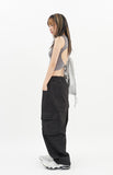 Back point line strap sleeveless