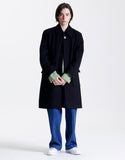 SINGLE BALMACAAN COAT BLACK