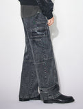 LOW SNAP CARPENTER DENIM PANTS