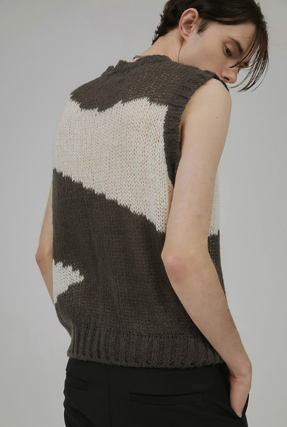 mohair knit vest