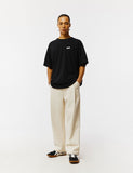 STITCH PINTUCK DENIM PANTS