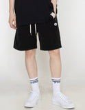 Zipper Regic Drawing Smile White Clip Short Pants