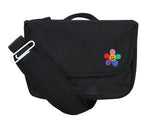 Rainbow Flower Smile Embroidery Cross Mini Messenger Bag