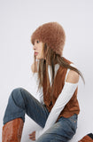 Western eyelet suede vest