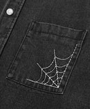 WEB DENIM SHIRT JACKET [CHARCOAL]