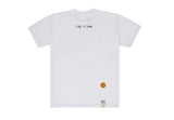 Dot Smile Neck Logo White Clip Tee