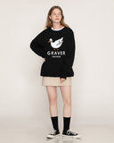 [UNISEX] White Duck Smile Sweatshirt