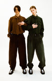 color washing denim pocket pants