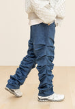 CRUMBLE DENIM PANTS