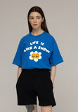 Twin Flower Smile Short Sleeve Tee