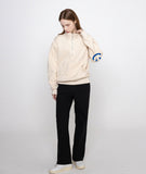 Elbow Smile Drawing Half Zip-up Sweatshirt