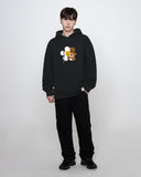 Big Flower Bear Smile Hoodie