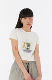 Fish go blub-blub Crop tee