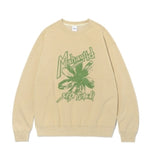 FLOWER PRINT SWEATSHIRT [BEIGE]