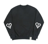 [UNISEX] Elbow Spray Heart Smile Sweatshirt