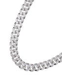 Renin stone cubic chain necklace silver 45cm