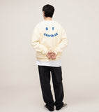 OF GRAVER AN Logo Smile White Clip Sweatshirt