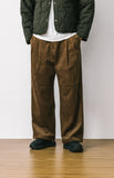 Two-Tuck Corduroy Wide Pants