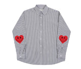 Elbow Heart Smile Overfit Stripe Shirt