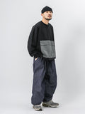 Rope Denim Round Balloon Pants