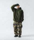 [AG] Rib Camo Belt Balloon Pants