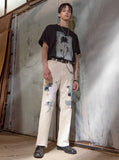 CREAMY WHITE OASIS DENIM PANTS