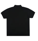 Drawing Flower Embroidery White Clip Pique Short Sleeve T-shirt