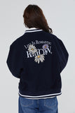 WILD FLOWER WOOL VARSITY JACKET