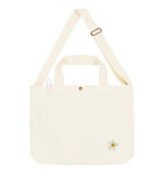 Flower Dot Embroidery Two-Way Eco Bag