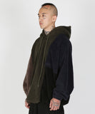 Mixed Fleece Oversized Hoodie