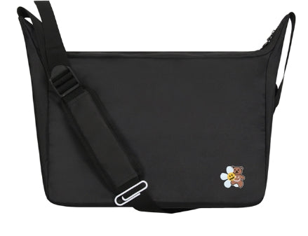 【GRAVER】23SS★ Flower Bear Embroidery Cross Messenger Bag GRAVER(グレーバー) - Flower Bear Embroidery Cross Curved