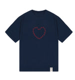 Heart Drawing Smile Short Sleeve Tee