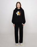 Big Flower Bear Smile Hoodie