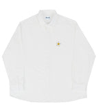 Flower Dot Embroidery Overfit Shirt