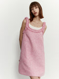 Tweed sleeveless dress 002