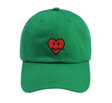 [UNISEX] Heart Logo Smile Embroidery Ball Cap