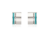 Noailles color Silver one touch earring
