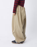 Bio cotton dart balloon wide pants