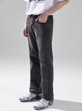 SIDE LAYERED DENIM TROUSERS