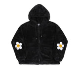 Elbow Flower dot fleece Jacket
